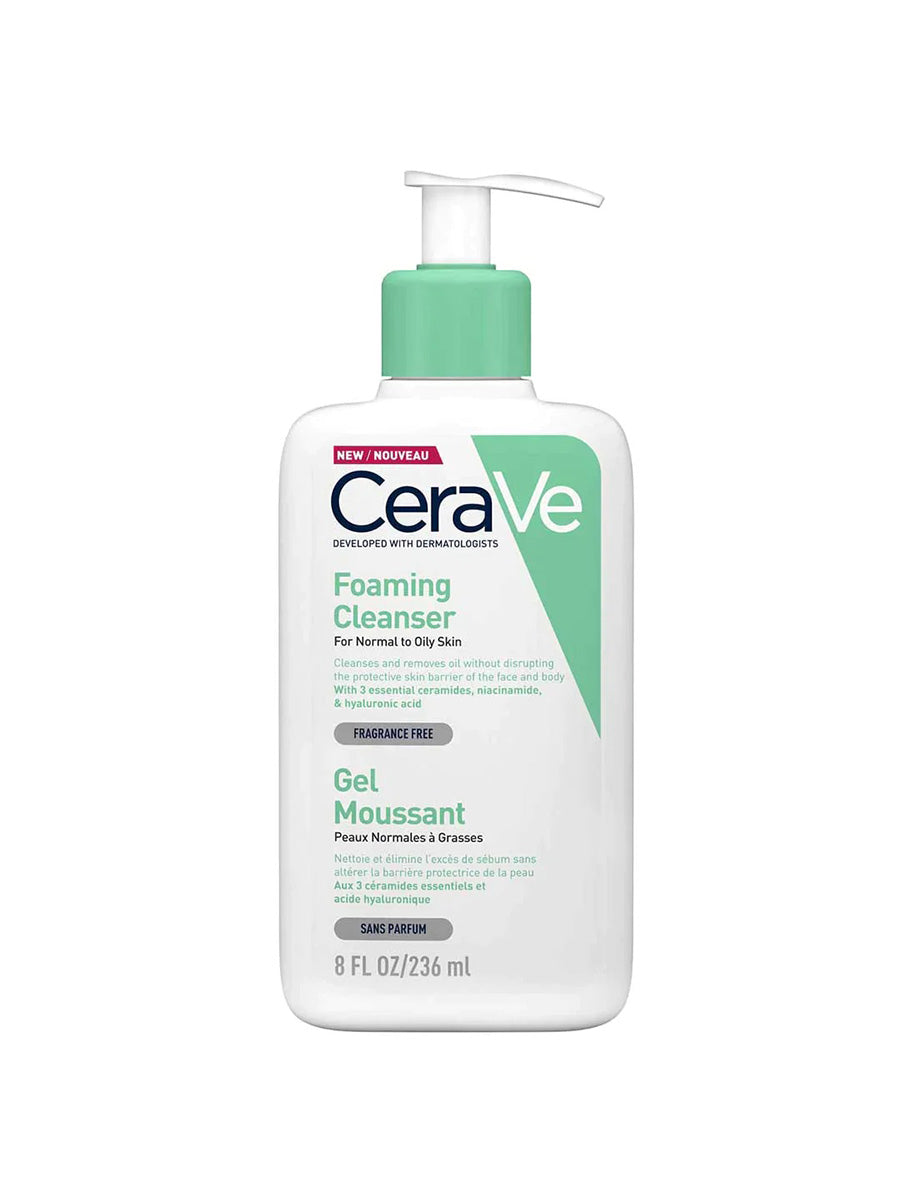 CeraVe Foaming Face Wash Facial Cleanser For Normal to Oily Skin 237ml
