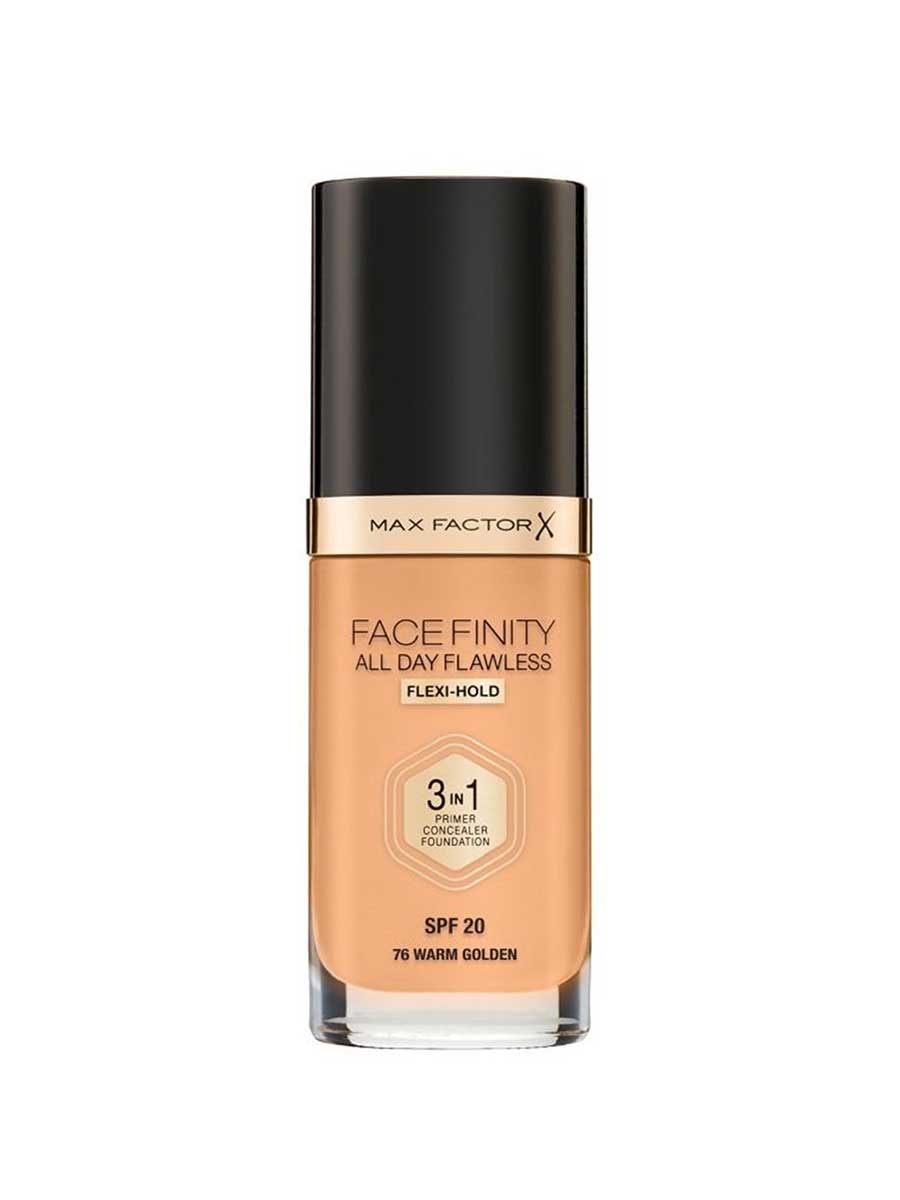 Max Factor Facefinity All Day Flawless 3-in-1 Vegan Foundation 76 Warm Golden