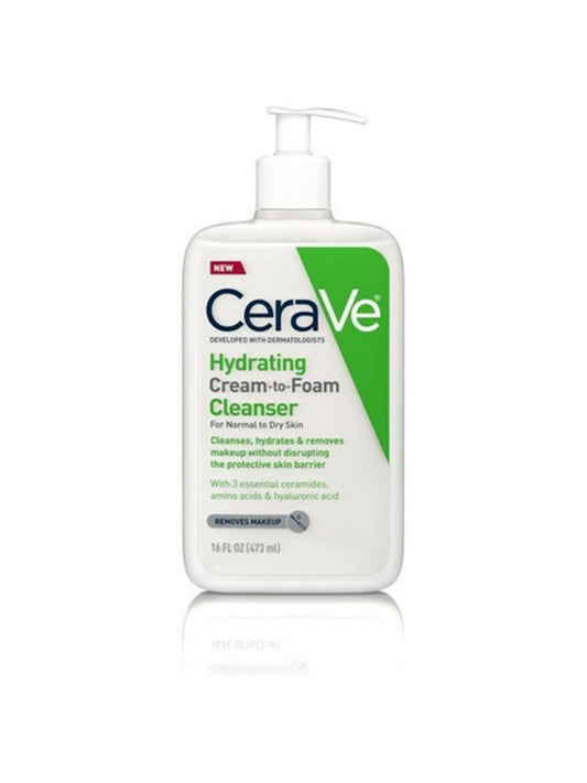 CeraVe Hydrating Cream-To-Foam Cleanser Normal To Dry Skin 16Oz