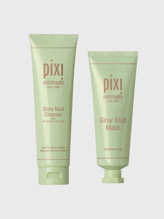 Pixi Glow MUD Cleanser With 5% Glycolic Acid & Aloe Vera Luxury Skincare 135ml