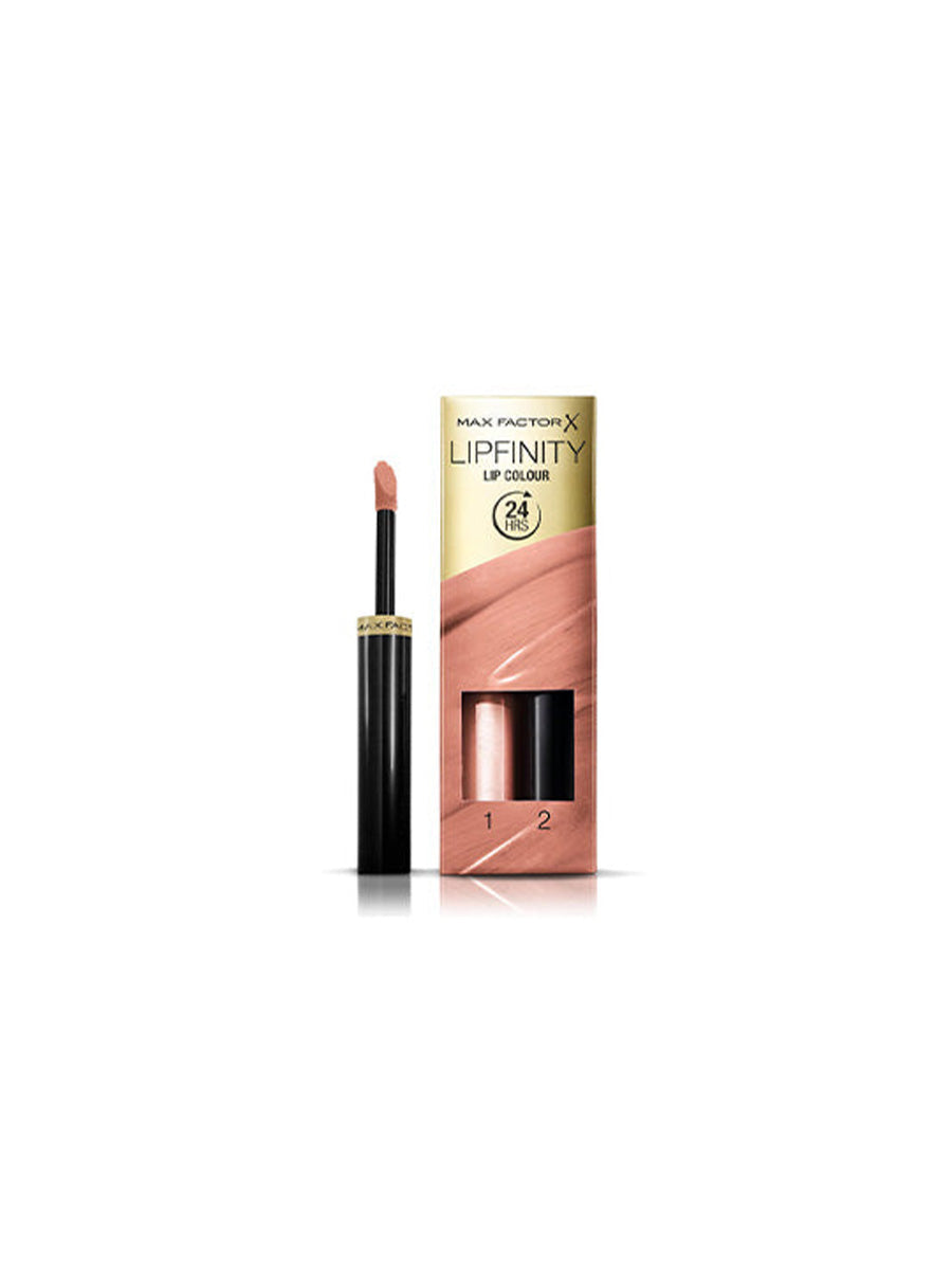 Max Factor Lipfinity Lip Colour Lipstick 2Step Long Lasting - 006 Always Delicate 2.3 ml + 1.9 G