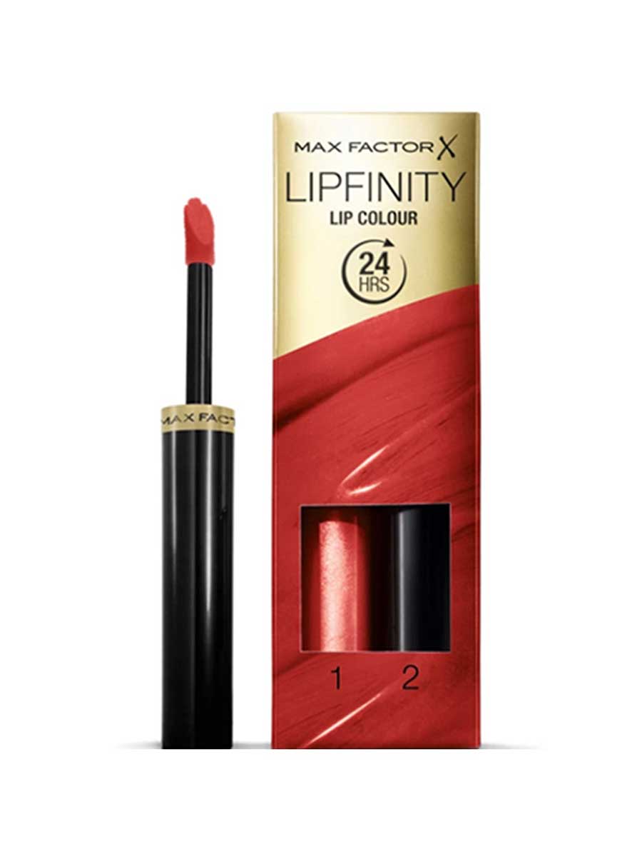Max Factor Lipfinity Lip Colour Lipstick 2Step Long Lasting - 010 Whisper 2.3 ml + 1.9 G